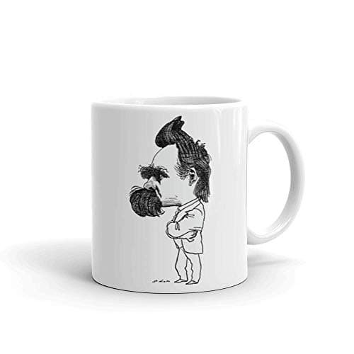Nietzsche White Ceramic Mug Drinking cup