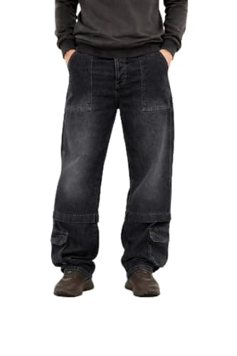 EGYWEAR Men's Regular Fit Black Jeans Pants