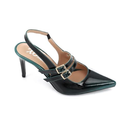 Women’s Block Heel Pumps – Elegant & Comfortable - 9 Cm. | Soft Inner Cushioning, Formal & Party Wear, Metallic Finish, Timeless Classic Style, Lightweight & Durable Shoes
