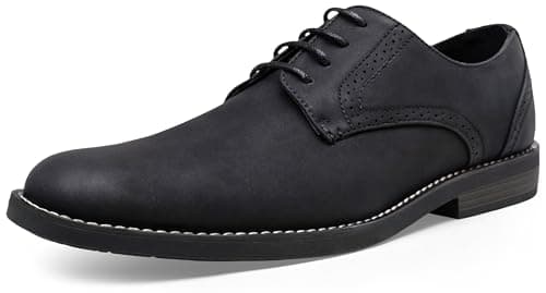 JOUSEN Mens Dress Shoes Plain Toe Suede Oxford Lightweight Formal Shoes Classic Business Derby Shoes