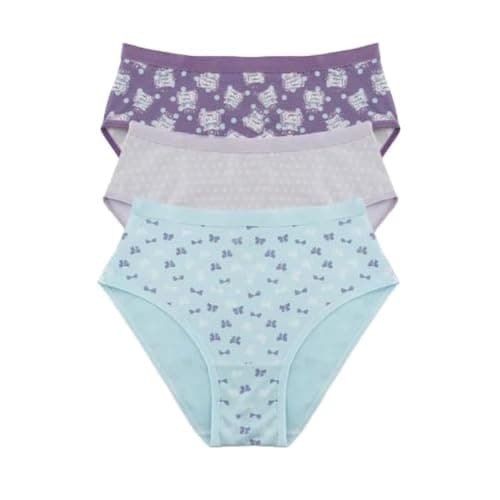 Milk Bar Womens Pack Of 3 Soft Cotton Colorful Brief Panties Underwear - L Multicolor Underpants