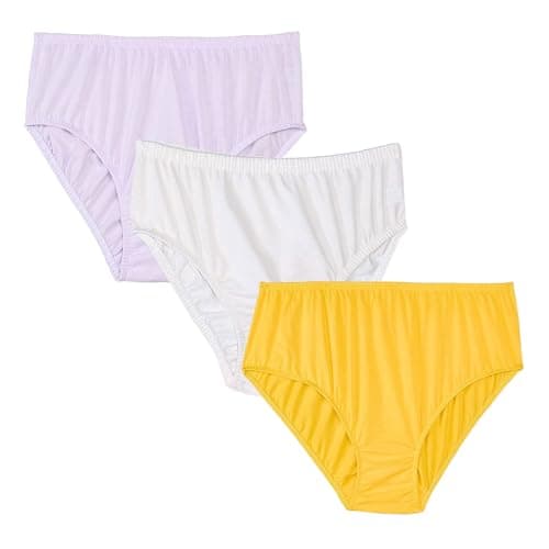 Cottonil Womens Pack Of 3 Plain Color 100% Cotton Underwear Underpants