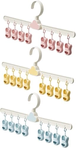 360 Degree Rotating Laundry Hanger with 8 Strong Clips for Drying Underwear, Socks, Small Accessories Easily and Quickly at Home Clothes hanger