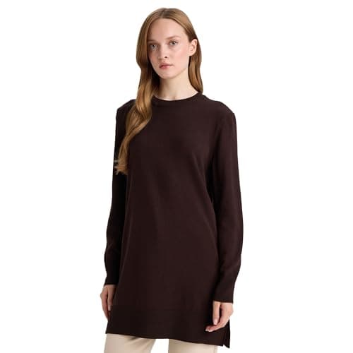 DeFacto Womens CNS Regular Fit C Neck Long Sleeve Tricot Tunic H3431AZ Tunic (pack of 1) Shirt