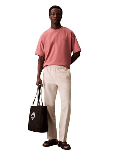 Calvin Klein Men's Relaxed Fit Monogram Logo Crewneck T-Shirt