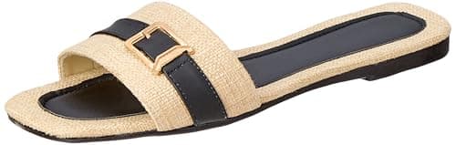 OX womens OX-W-28-Black/Black Slipper
