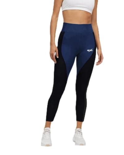 HEXA Legging PA25 for Women - High-Waist Performance Leggings - Dry-Fit & Anti-Bacterial - 100% Polyester - Made in Egypt Black