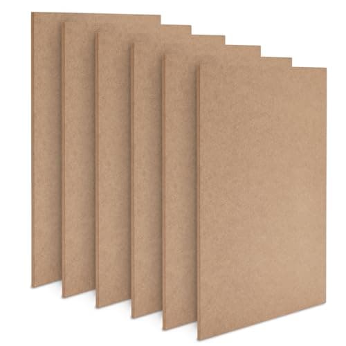 Bright Creations MDF Board, 27.9 x 35.5 cm, 11 x 14 Inches (6 Pack) Craft wood
