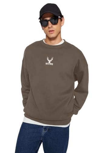 Trendyol Mens Sweatshirts Sweatshirt (pack of 1)