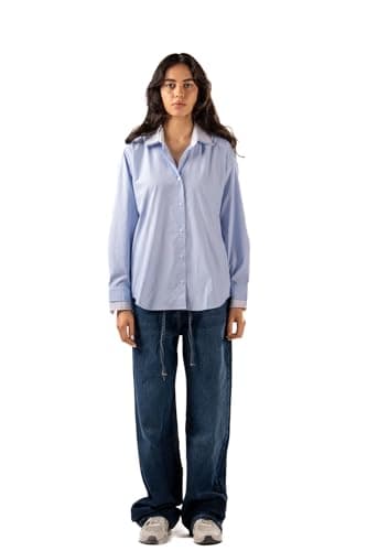 ASTK Womens Contrast Poplin Modern