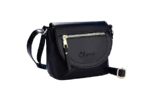 Chance Black Women Crossbody Bag Leather - 403-Black Handbag