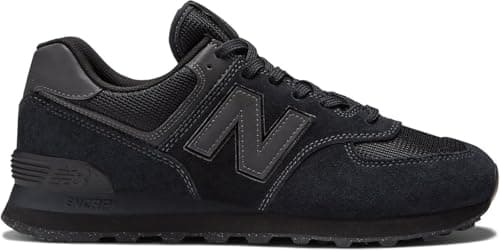 New Balance Men's ML574EVE Sneaker, Black/Black, 41.5 EU | Casual Shoes