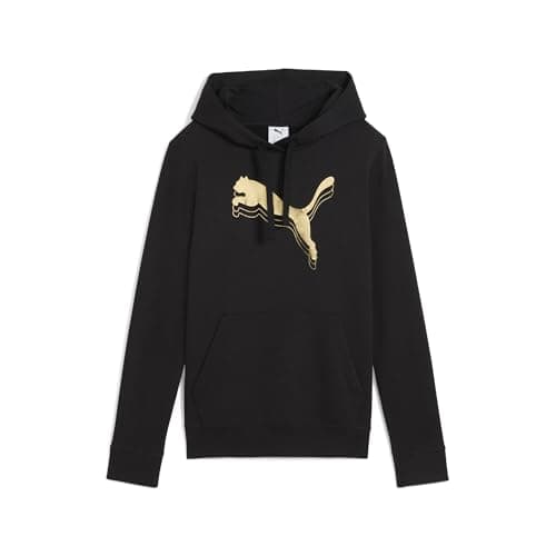 Puma ESS METALLIC Hoodie TR Black-Metall