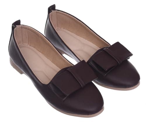 B&W womens B&W-W089-Brown Sneaker