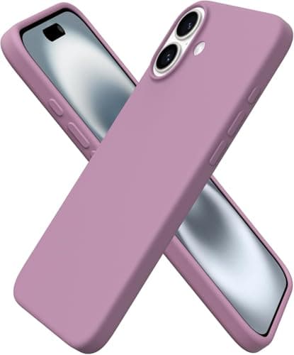 Silicone Case Compatible with iPhone 16 Plus Case, Premium Liquid Silicone Case, Full Body Protective Cover, Shockproof, Slim Design, Anti-Scratch Soft Microfiber Lining (Lilac Purple)