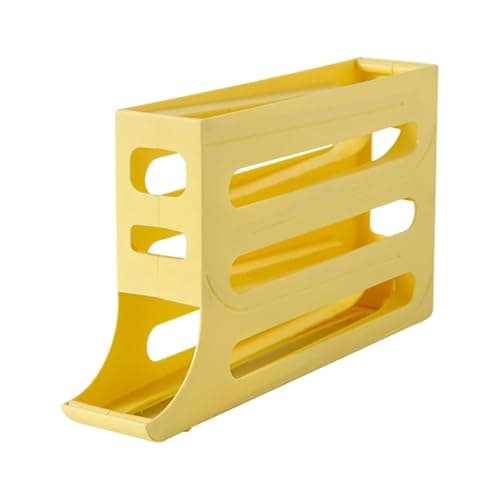 Automatic Rolling Egg Organizer for Refrigerator Multi-Layer Gravity Slide Egg Storage Box Shatterproof Plastic Egg Holder for Fridge Organization Basket