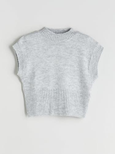 LC WAIKIKI Girl Mock Turtleneck Girls' Knitwear Sweater Vest