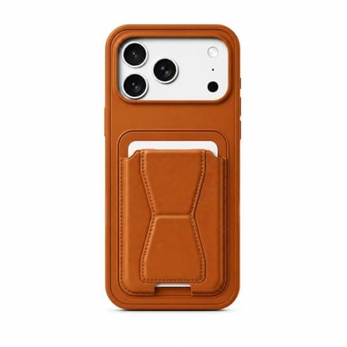 Leather Wallet Case (Compatible with iphone 17 Pro Max/iphone 18 Pro Max) 6.7-Inch, Leather Back Cover With TPU Frame, Shockproof Protective Phone Case with Card Holder Stand (Brown) Cellular phone case
