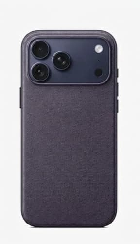 Premium Protective (Compatible with iPhone 17 Pro) Made Of Soft Leather And Flexible TPU With a Leather-Like ; Supports Charging And Features A Camera Protection Frame And A Slim Design. (Purple) Cellular phone case