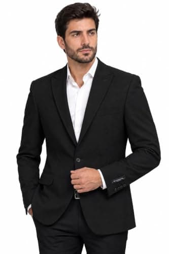 Men's Blazer Linen Material - Black | Linen, Black color