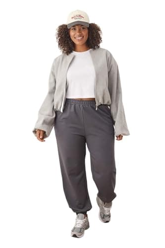Trendyol Womens Weiblich Plus Size Sweatpants Anthracite Curve Plus Size Sweatpants (pack of 1) Pants