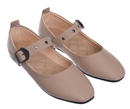 B&W womens B&W-W087-Beige Sneaker Shoes