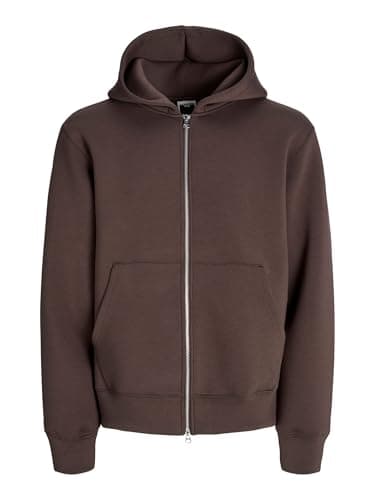 JACK & JONES mens JCOCOVER SCUBA SWEAT ZIP HOOD NOOS Sweater (pack of 1) Sweatshirt