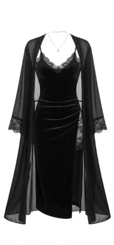 Women's Velvet Nightgown - Medium Fit Up to 85 Kg - HN 1025 Nightgown nightshirt