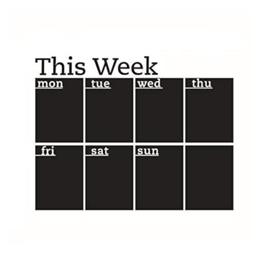 This week office school week plan blackboard sticker Removable wall sticker 45cmX58cm Sticker decal