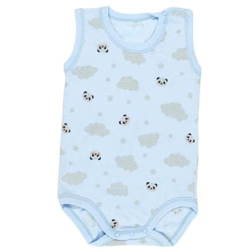 Papillon Boys Sleeveless Bodysuit Underwear Printed Bear Base Layer (pack of 1)