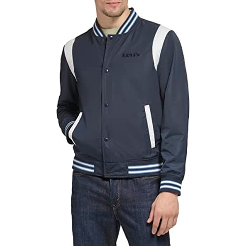 Levi's Mens Levi's Men's Colorblock Varsity Bomber Jacket Jacket Coat