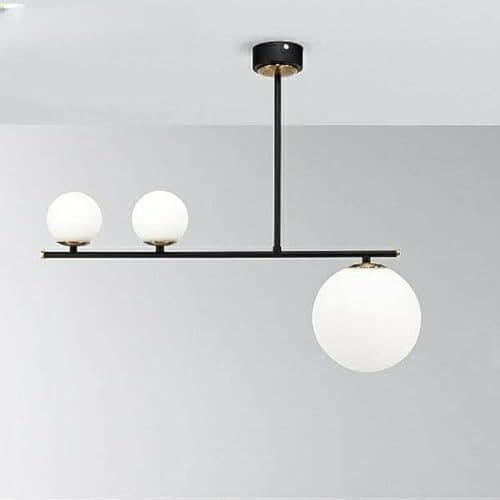 معلقة 3 لمبة بدون لمبات 30x60x30 سم اسود +دهبى Light fixture