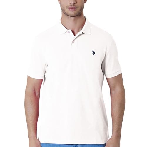 U.S. Polo Assn. Men's Classic Polo Shirt, White, M