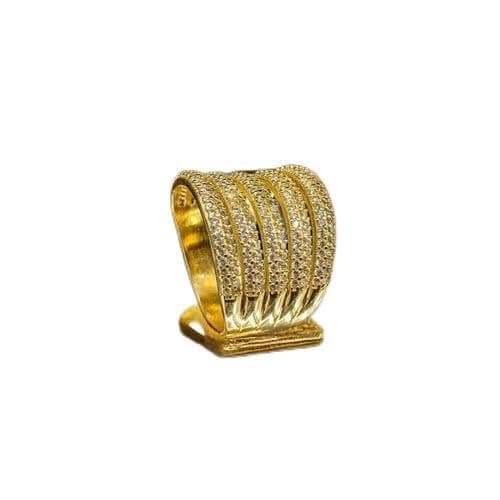 3 Diamonds 292474661778804 Band Ring For Women Gold Plated