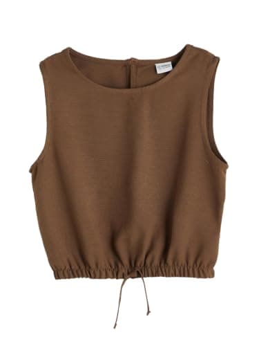 LC WAIKIKI Girl Crew Neck Linen Blend Girls' Blouse