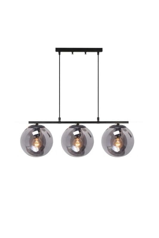 Generic Hanging 3 Bulb Without Bulbs 40x50x40cm Black Edg_331