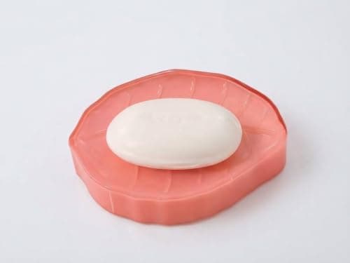 Leaf Shaped Acrylic Soap Dish Draining Holder for Shower Kitchen Sink