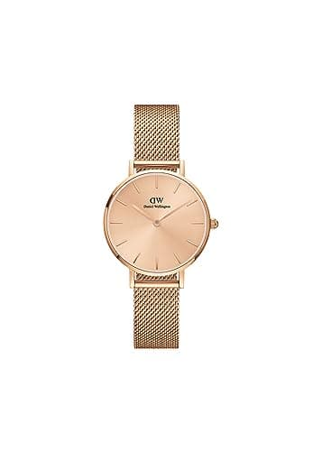 Daniel Wellington Watch for Women, Japanese Quartz Movement, Analog Display, Rose Gold Stainless Steel Strap-DW00100470