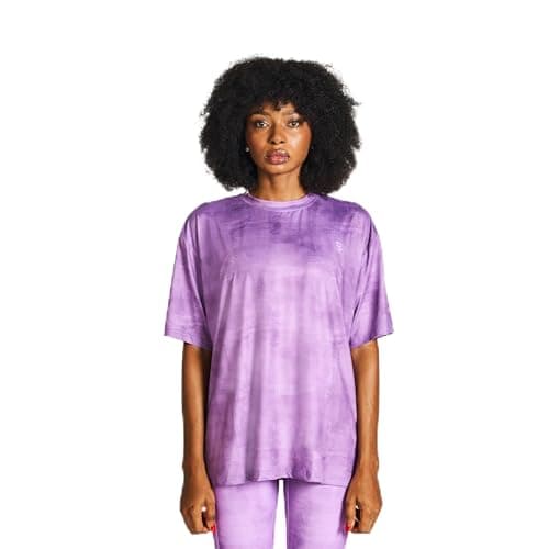 RZIST Womens RZIST Shoulder Tee for Women Workout- Purple Modern (pack of 1) Shirt