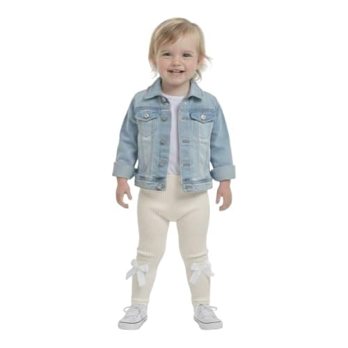 Girls Padded Cotton Bowknot Tights For Kids Warm And Comfortable In Winter