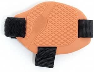 Motorcycle Gear Shift Shoe Pad Anti-Slip Rubber Adjustable Elastic Strap (1 Piece, Orange) -AGA Auto part