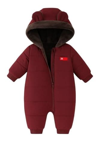 Miza Baby Winter Jumpsuit 4 Colors 7 Months to 2.5 Years Old Fur Lined One piece outfit