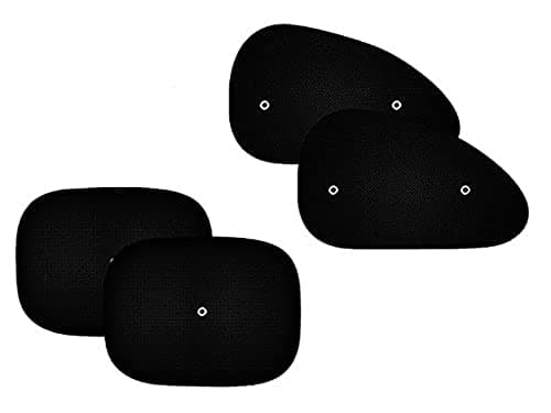 Auto Pearl Sun Shade Curtain for All Cars (Pack of 4, Black) Vehicle interior shade