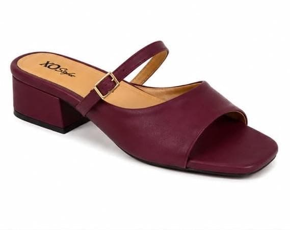 Women Sandal With Heels High Quality Materials 3CM. | Women's Mid Block Heel Square Toe Sandals - XO Style Shoes