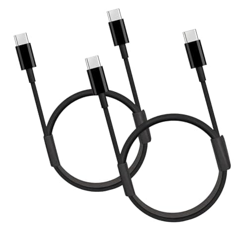USB-C to USB-C Cable 1m Type C Charging Charger Cord Compatible with Samsung Galaxy S22/S21/S20 Ultra, Note 20/10, MacBook Air, iPad Pro, iPad Air 4, iPad Mini 6, pcs (2) Electronic cable