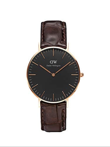 Daniel Wellington Women Classic Black York, Rose Gold 36 mm - DW00100140 Watch