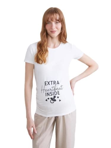 LC WAIKIKI Woman Ruched Printed Maternity T-Shirt