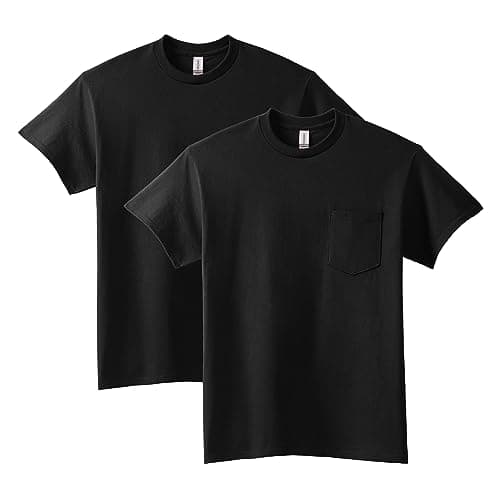 GILDAN Men's Shirt, Black, 3XL