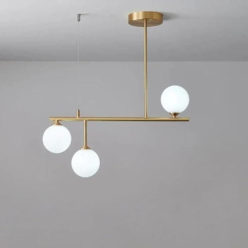 Generic Pendant Light 3 Bulb Without Bulbs 50x50x50 cm Gold