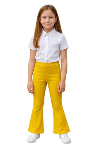Roomba Girls Wide Leg Pants Bootcut High Waist Casual School Pants